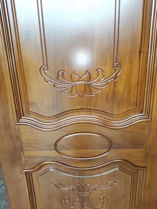 廣東原木門廠高品質緬甸柚木房間套門